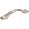 Jeffrey Alexander 96 mm Center-to-Center Satin Nickel Strap Mirada Cabinet Pull 80152-96SN - alternate 1